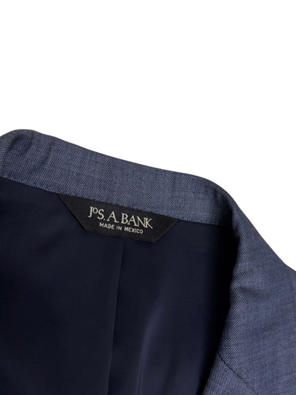 JOS A BANK Wool Business Suit Blue Blazer Dress Pants Formal Jacket Mens 39L - Picture 8 of 11